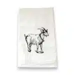 Goat kitchen tea towel