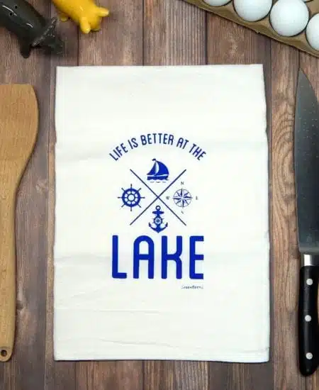 Life is better at the lake - blue