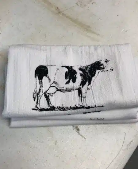Dairy Cow Tea Towel Seconds Sale