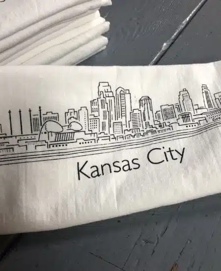 Kansas City Skyline Tea Towel