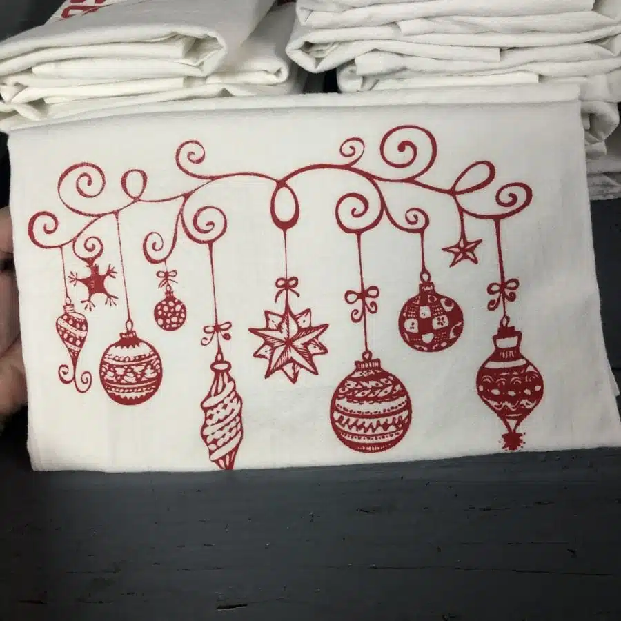 Ornaments Tea Towel