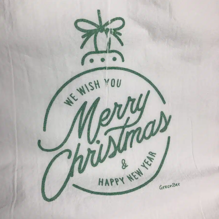 Merry Christmas Ornament Tea Towel