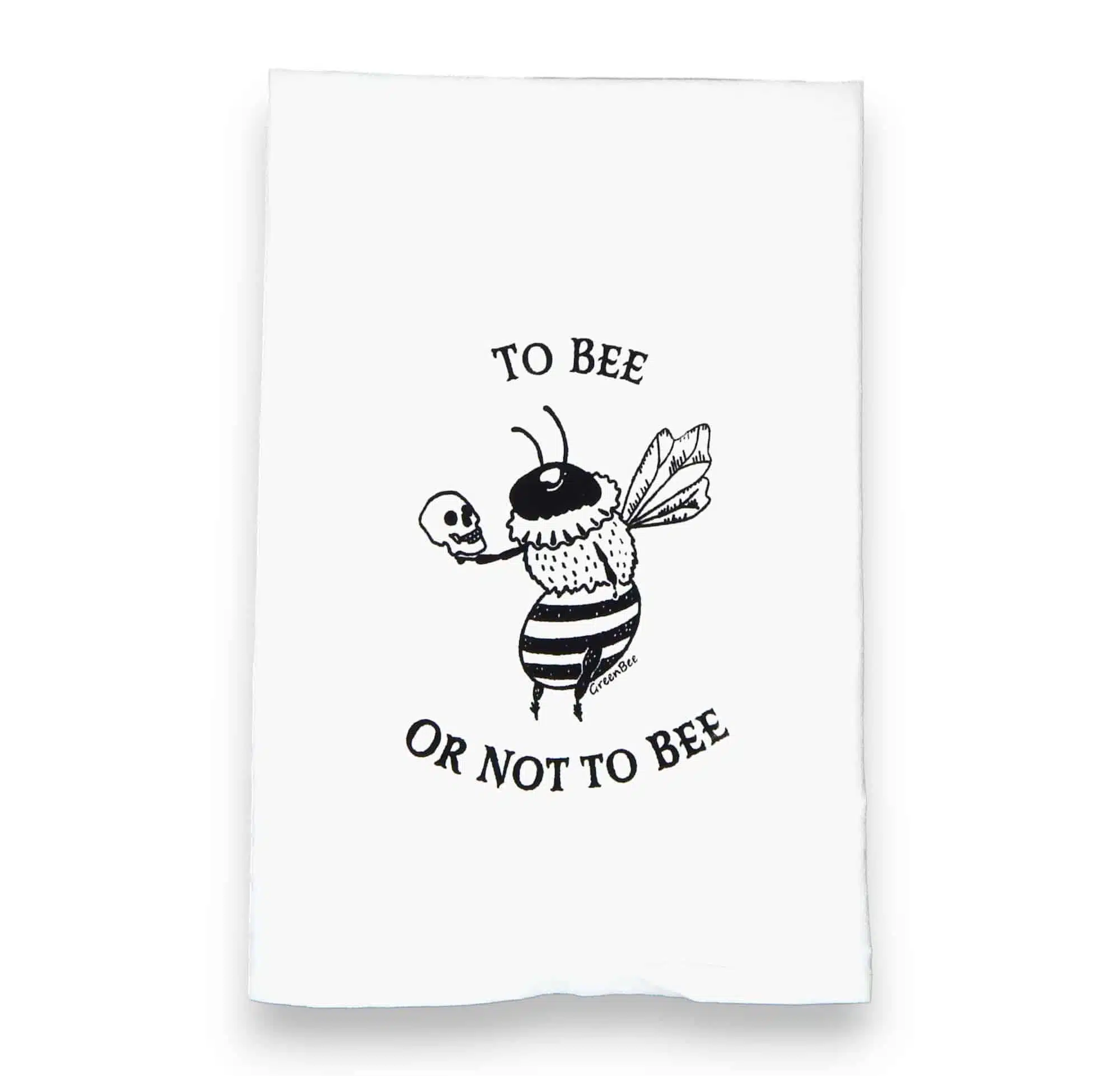 Honey Bee Kitchen Towel Flour Sack Tea Towel Hand Printed 