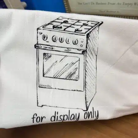 stove display only slightly flawed kitchen tea towel