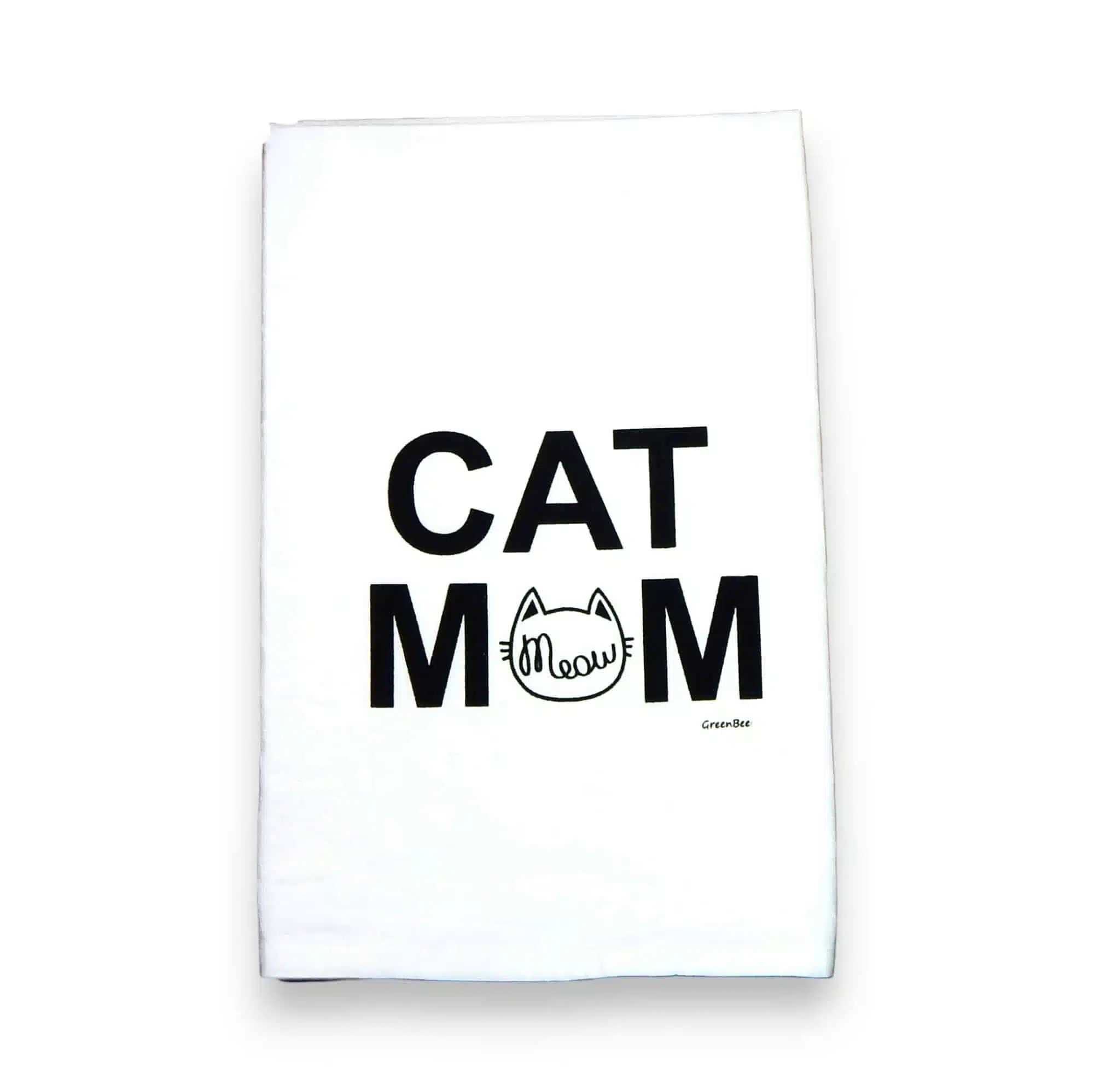 cat mom meow kitchen tea towel