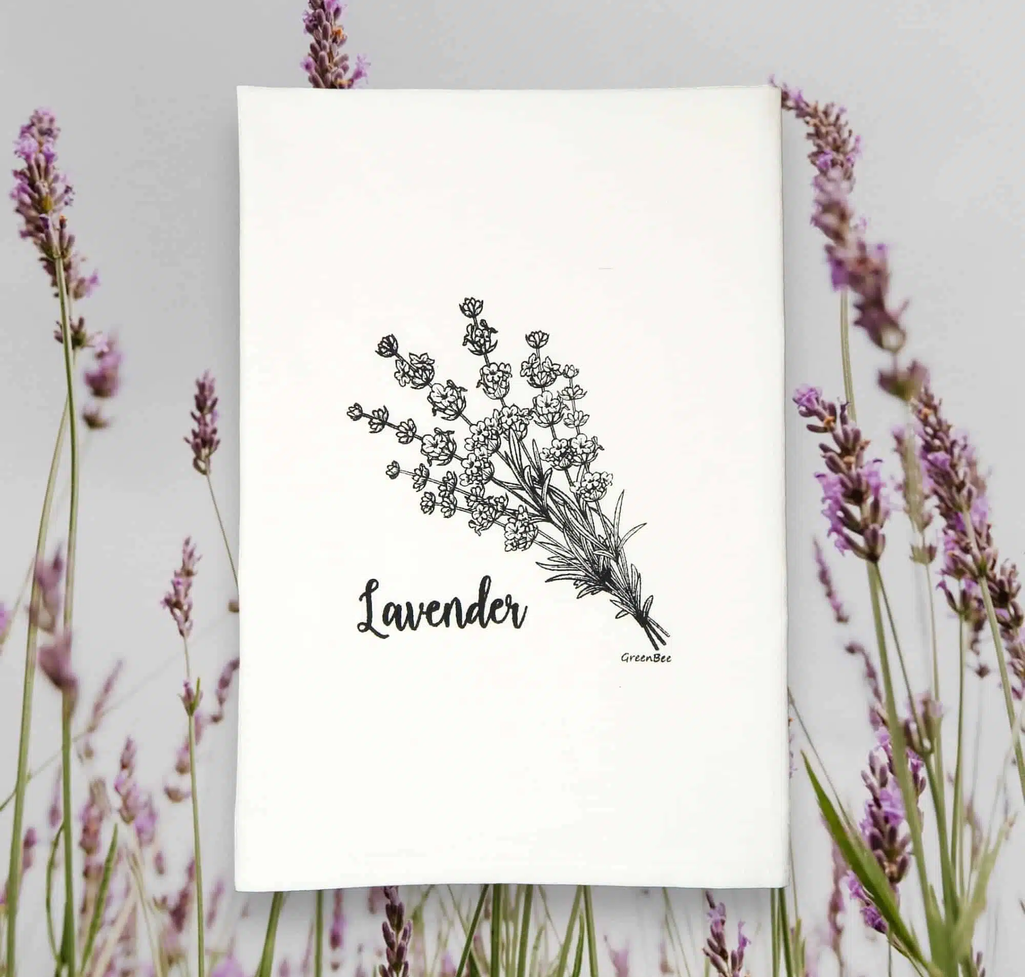 lavender kitchen tea towel