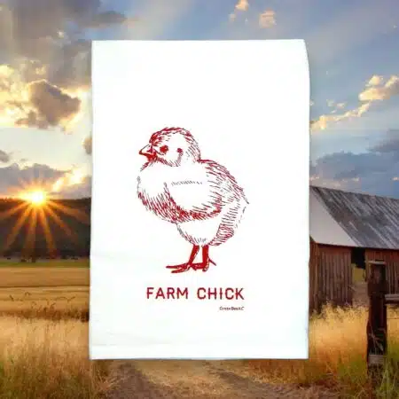 farm chick kitchen tea towel