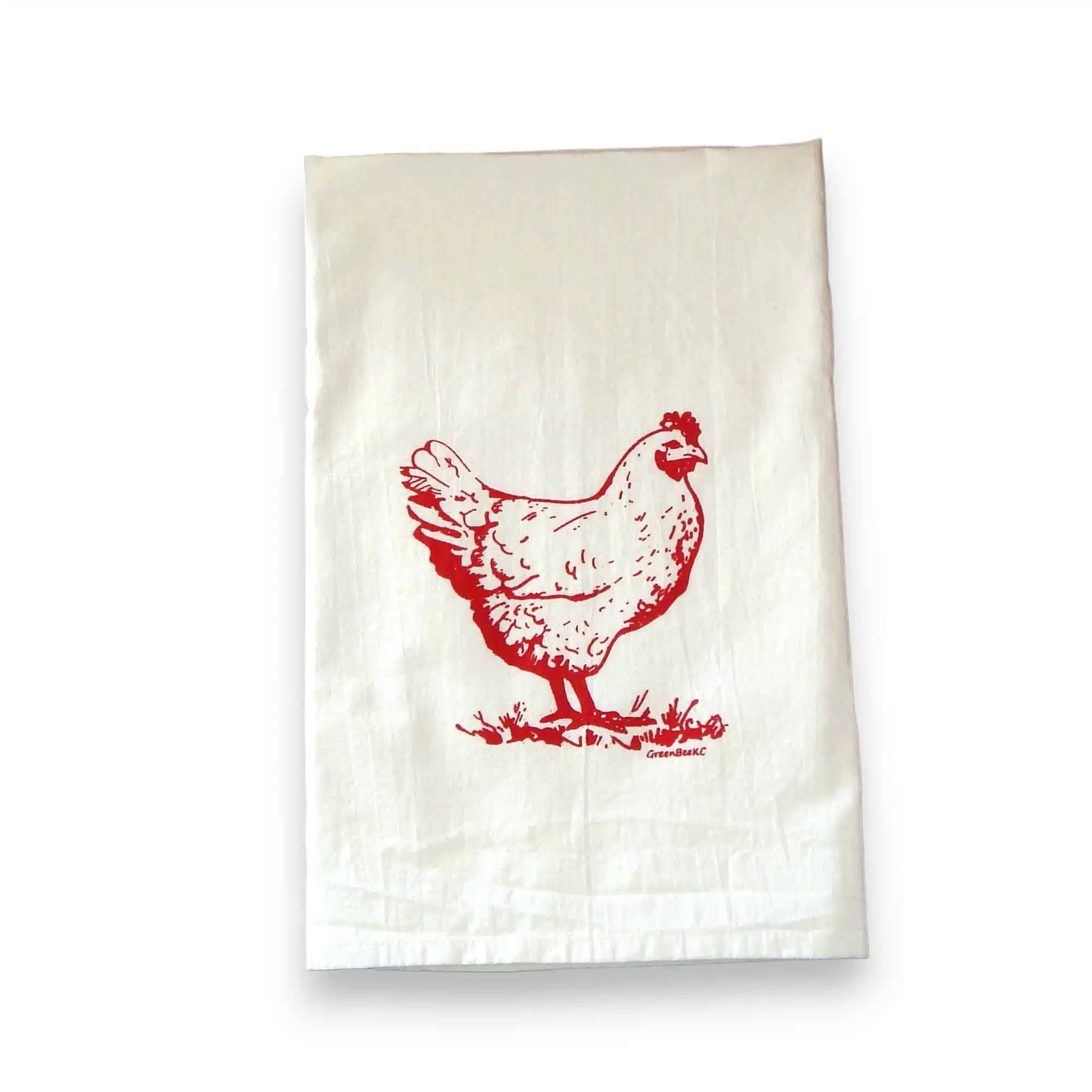 Hen chicken kitchen tea towel