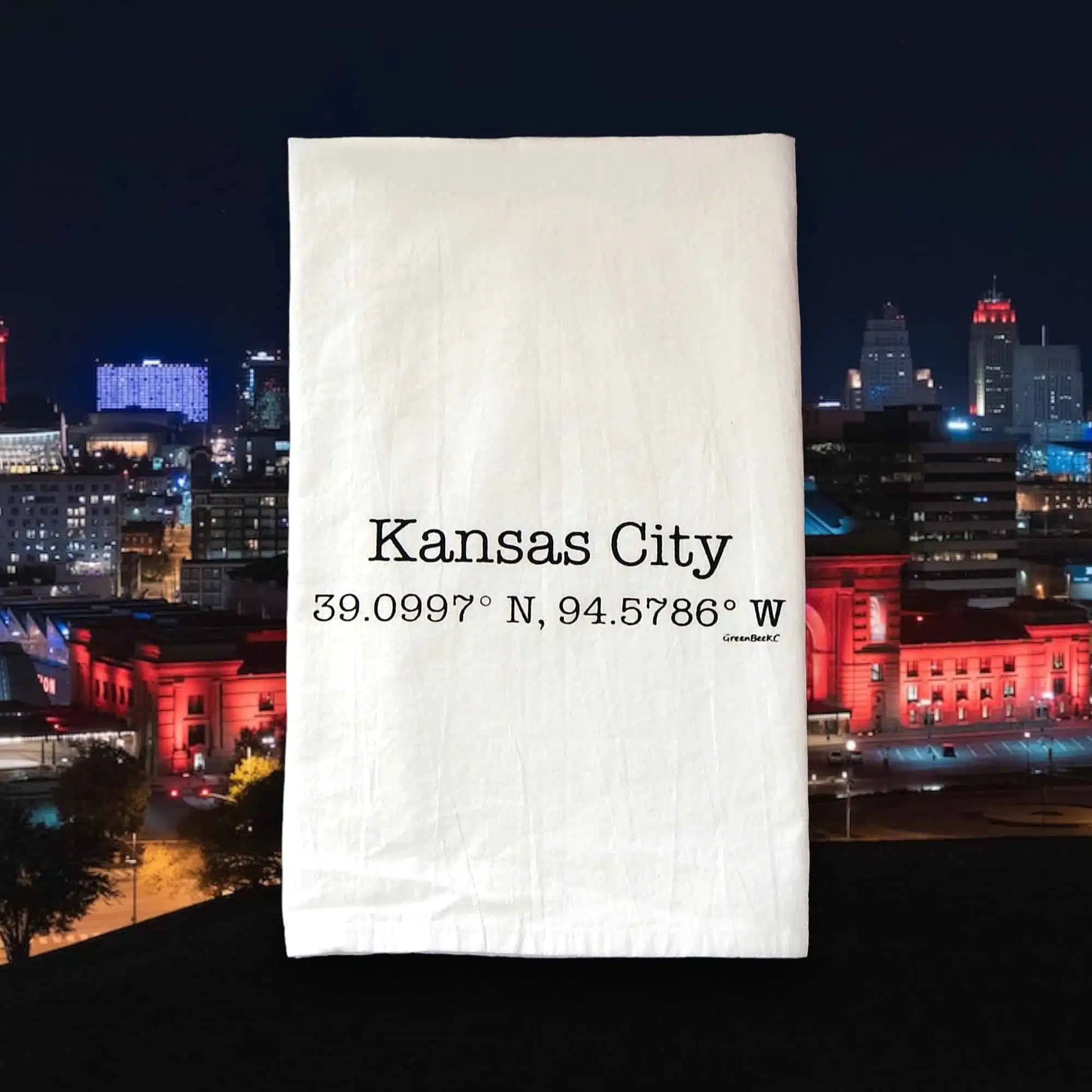 Kansas City coordinates kitchen tea towel