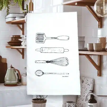 utensils kitchen tea towel