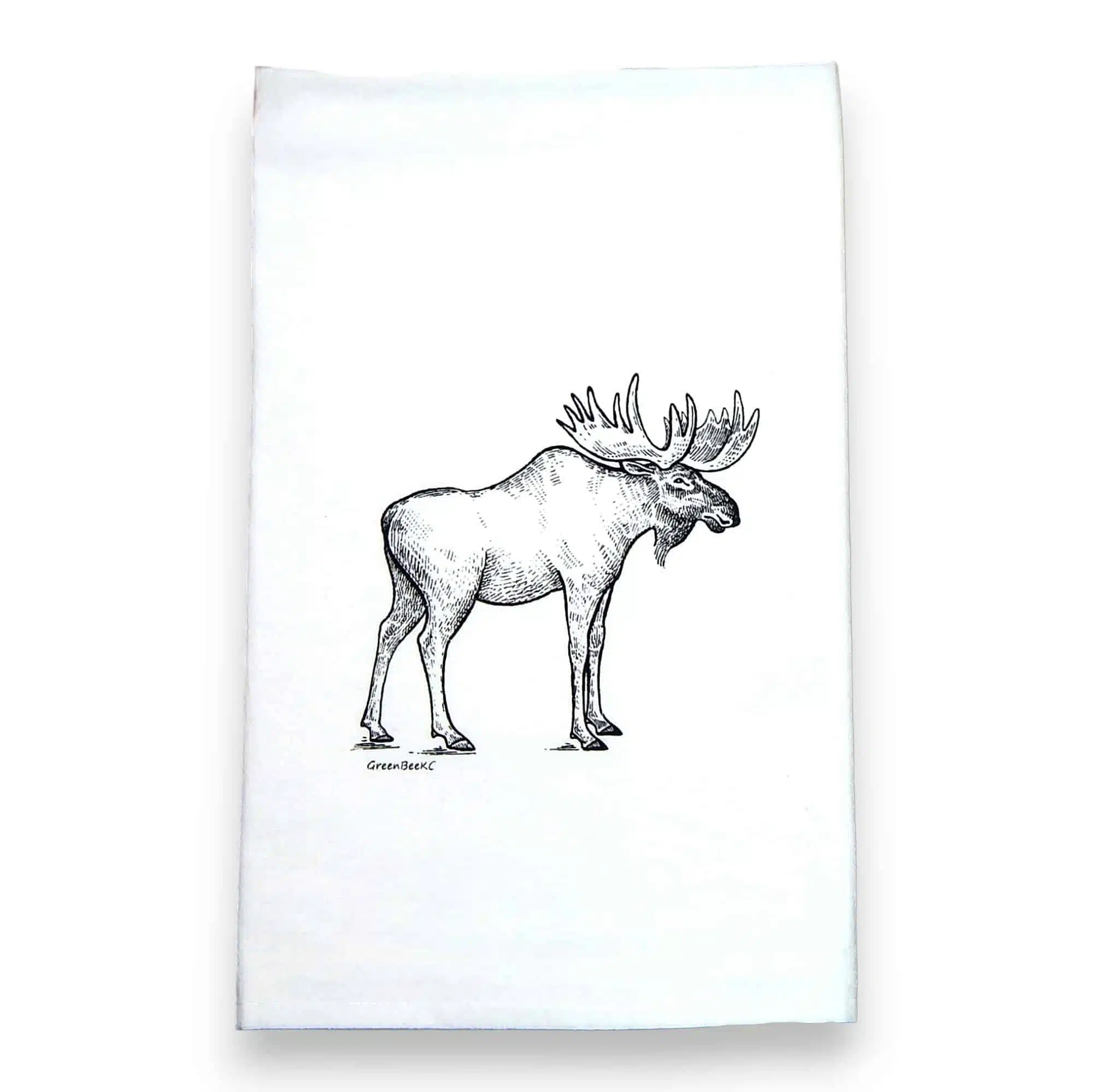 moose kitchen tea towel
