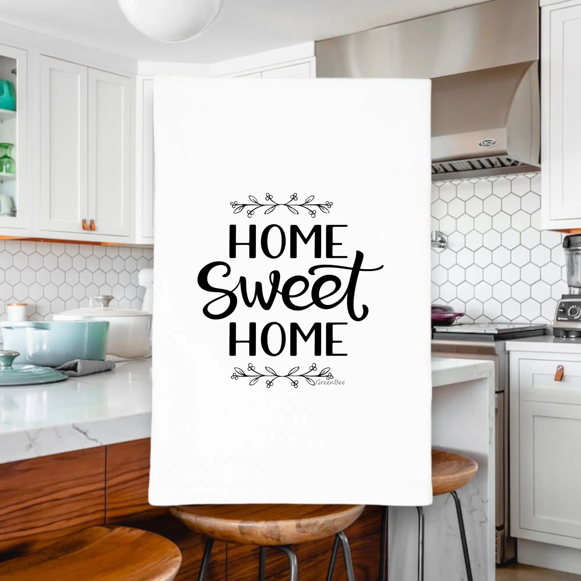 home sweet home kitchen tea towel