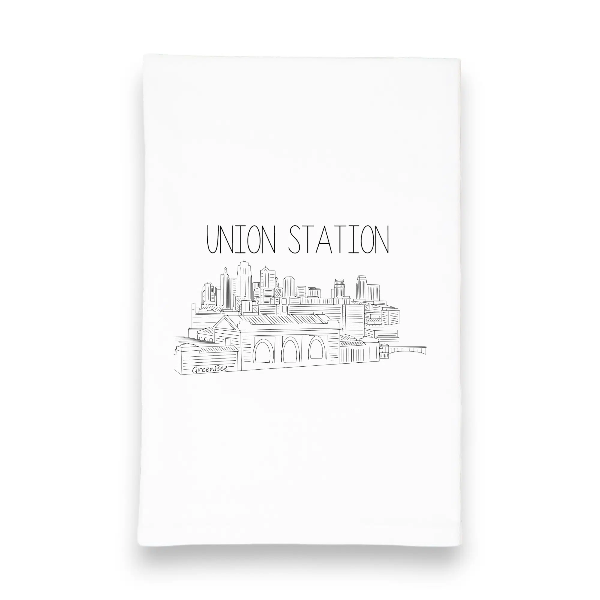 Kansas City union station kitchen tea towel